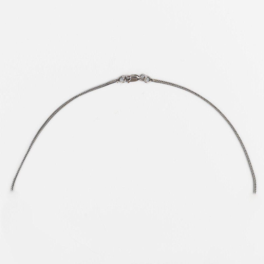 Ασημένιο χειροποίητο αλυσιδωτό κολιέ 925° με αχάτη