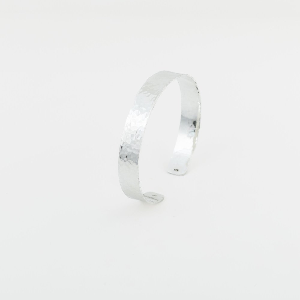 Ασημένιο σφυρήλατο επιπλατινωμένο βραχιόλι 925° 