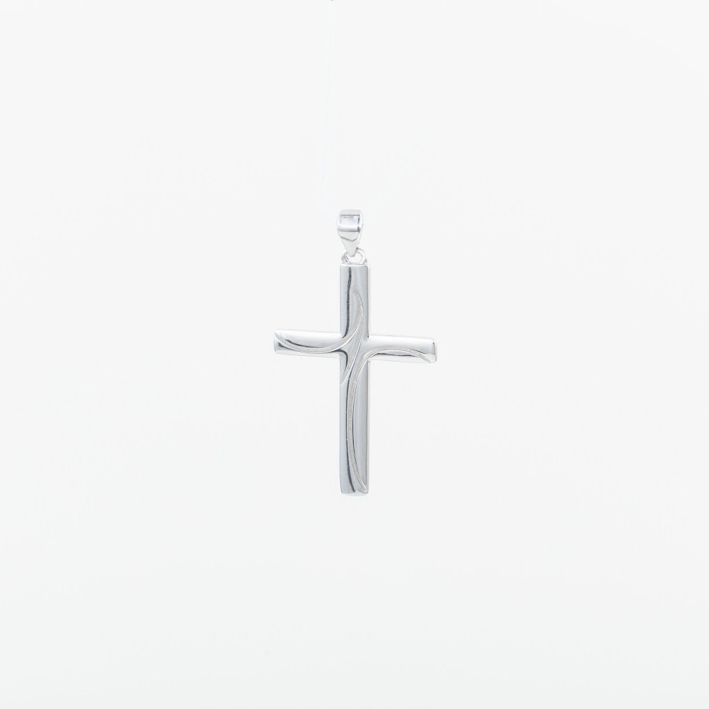 Ασημένιος επιπλατινωμένος σταυρός 925° 