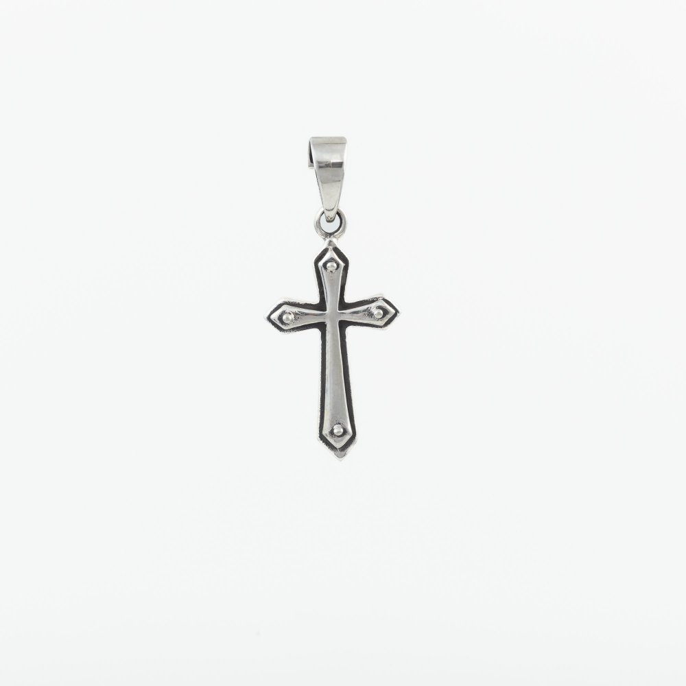 Ασημένιος επιπλατινωμένος σταυρός 925° 