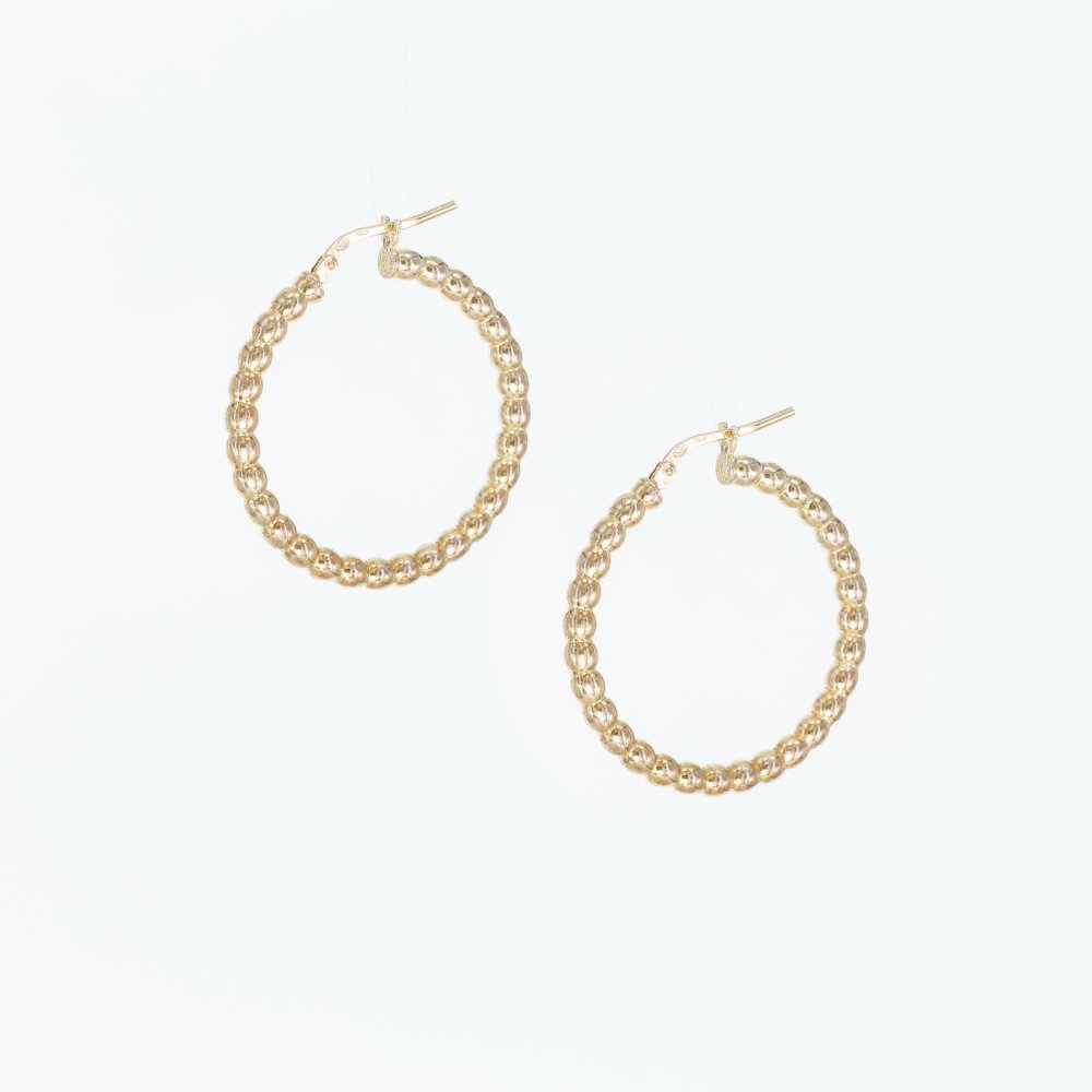 Ασημένιοι επιχρυσωμένοι κρίκοι 925° 