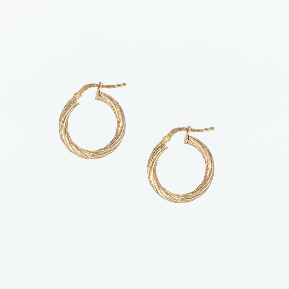 Ασημένιοι επιχρυσωμένοι κρίκοι 925° 