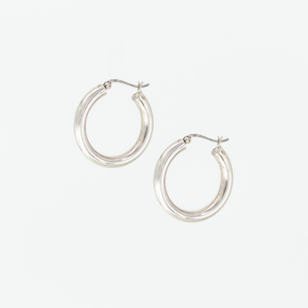 Ασημένιοι επιπλατινωμένοι κρίκοι 925° 