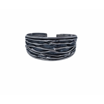 Moschos 925° silver bracelet, adjustable to the hand, thickness 2.5cm.