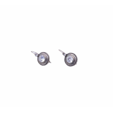 Moschos Silver earrings 925°, with zircons