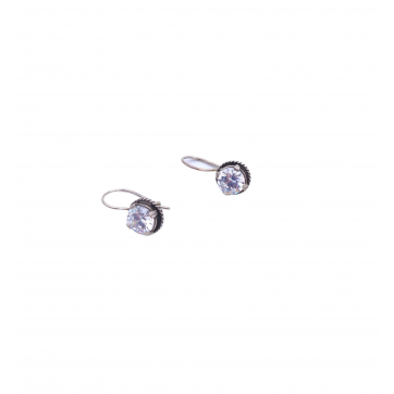 Moschos Silver earrings 925°, with zircons
