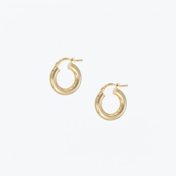 Moschos Ασημένιοι επιχρυσωμένοι κρίκοι 925° 