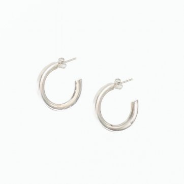 Moschos Ασημένιοι επιπλατινωμένοι κρίκοι 925°  